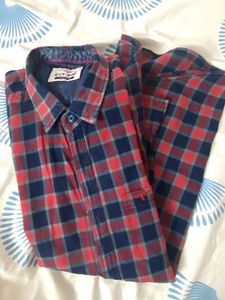 So Me Denim Check Shirt