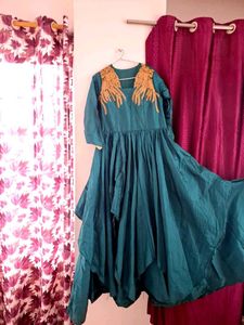 Emerald Green Embellished Dress