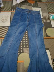 2 Tops And Peplum  Jeans Combo