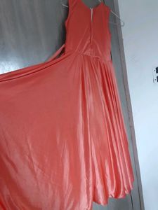 Coral Coloured Long Gown