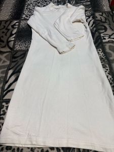 White Long Sleeve Dress