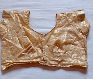 Golden Xxl Blouse Beautiful Sequence Structure Astar Katori Blouse