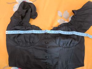 Black Corset Crop Top