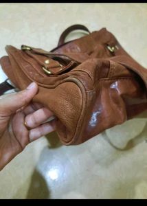Brown Leather Shoulder Bag
