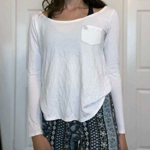 White Long Sleeve Top