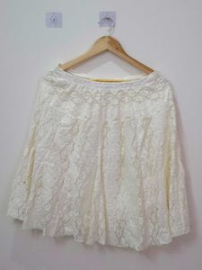 White Lace Skirt