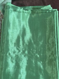 Unsitched Green Kurta Set