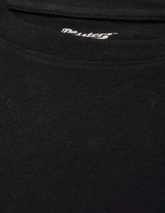 Black Relaxed Fit T-Shirt, Size,- M