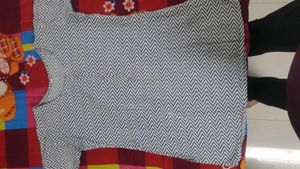 Patterned Short Kurta