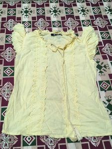 Yellow Lace Top