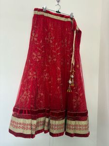 Red Embroidered Lehenga Choli