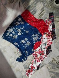 Floral Print Tops - Set of 4