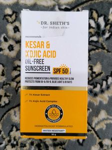 Kesar And Kojic Acid Oil Free Sunscreen