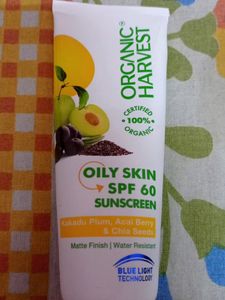 Organic Harvest Oily Skin SPF 60 Sunscreen