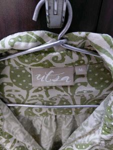 Green Paisley Print Shirt