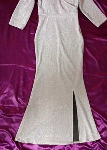 Silver Prom/Bodycon Dress