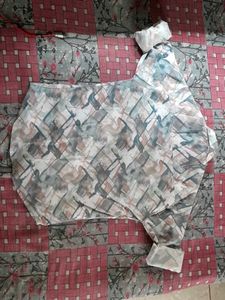 Abstract Pattern Corduroy Shirt