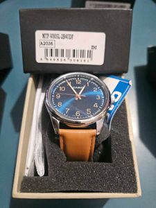 Original CASIO MTP-V005L with Leather Strap