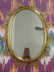 Gold Plated Wall Mirror With No Defects