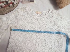 Very Beautiful V, Nice White Net Top