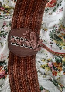 Pretty floral print uneven length dress for women