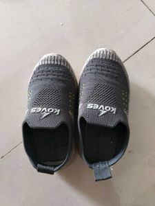 Grey Shoe Of Boy Kid