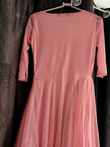 Pink Fit &amp; Flare Dress
