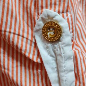 ❤️ Striped Rolled Up Sleeved Shirt ❤️