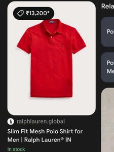 Unisex Original Ralph Lauren Polo T Shirt