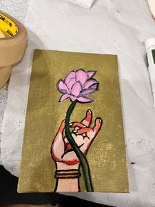 Hand &amp; Lotus Painting