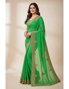 Elegant Green Saree