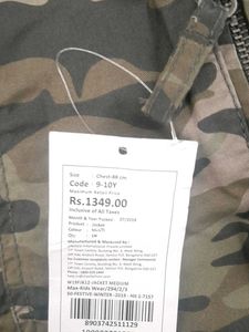 Camouflage Print Jacket for boys