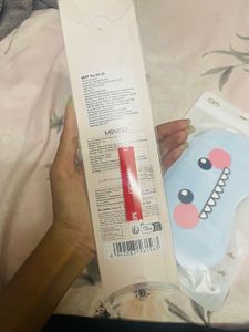 Miniso Cute Eye Mask &amp; Comb &amp;lip balm Set