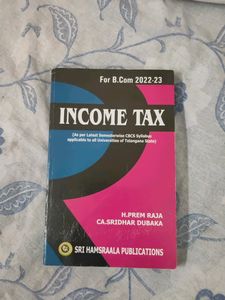 B.COM 2ND YEAR, 4TH SEM INCOME TAX TEXT BOOK