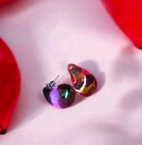 Iridescent Teardrop Earrings