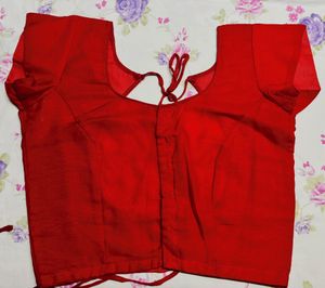 Red Princess Cut Blouse