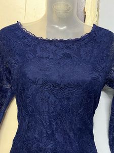 Pintrest Elegant Navy Lace Dress