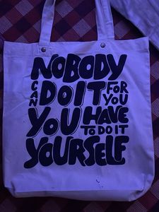 Graphic Print Tote Bag