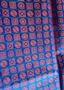 Orange &amp; Blue Unique Shade Saree 💜