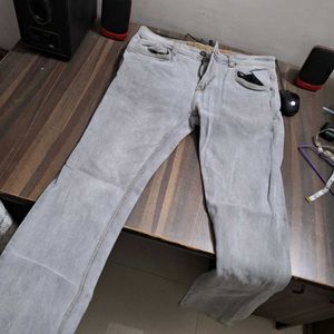 Grey Denim Jeans For Mens