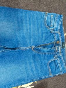 Blue Denim Flare Jeans