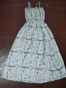 White Printed Sundress