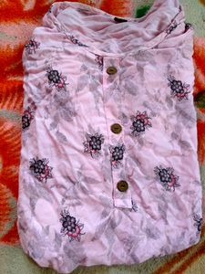 Baby Pink Kurta,used Bt Good