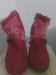 Red Ankle Boots