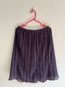 Polka Dot Pleated Skirt