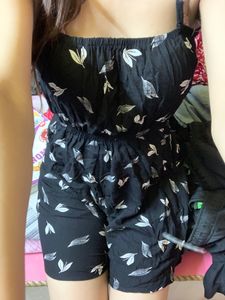 Black Short Jumpsuit