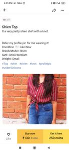 Shien Striped Knot Top