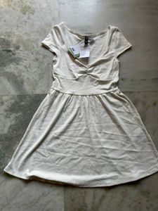 H&amp;M White Mini Dress