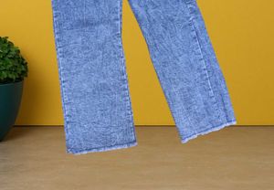 L@57 Size-28 Chic Wide Leg Denim Jeans
