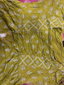 Green Printed Kurta